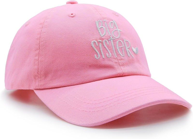 HAFOUXIGM Gift for New Sis Age 2-6, Big Sister Hat for Toddler Girls, Adjustable Embroidered Baseball Cap for Kids - Image 3